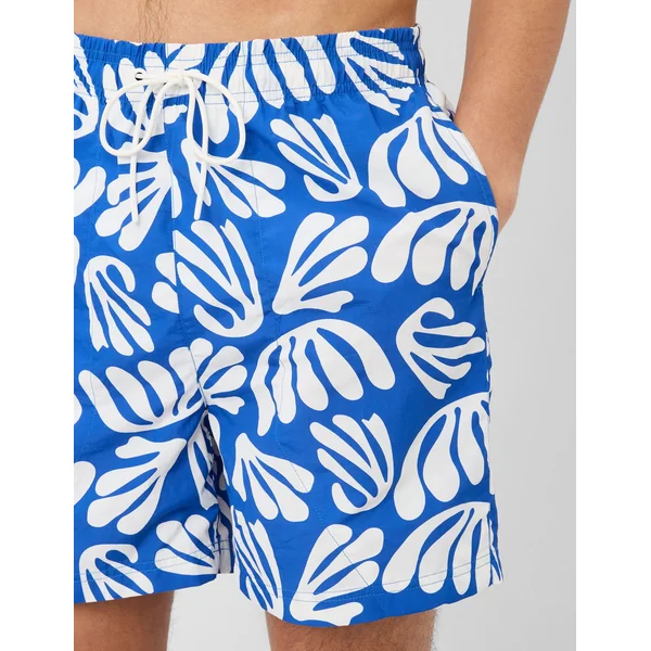 Short de bain imprimé ART COLLECTION Bleu foncé