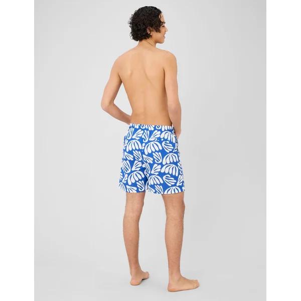 Short de bain imprimé ART COLLECTION Bleu foncé