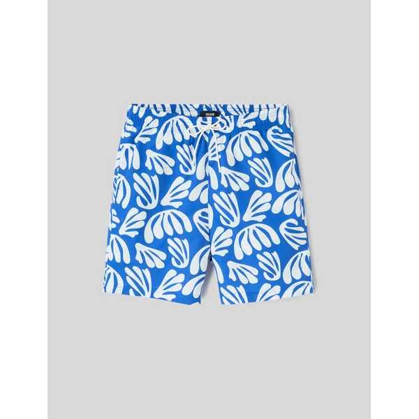 Short de bain imprimé ART COLLECTION Bleu foncé