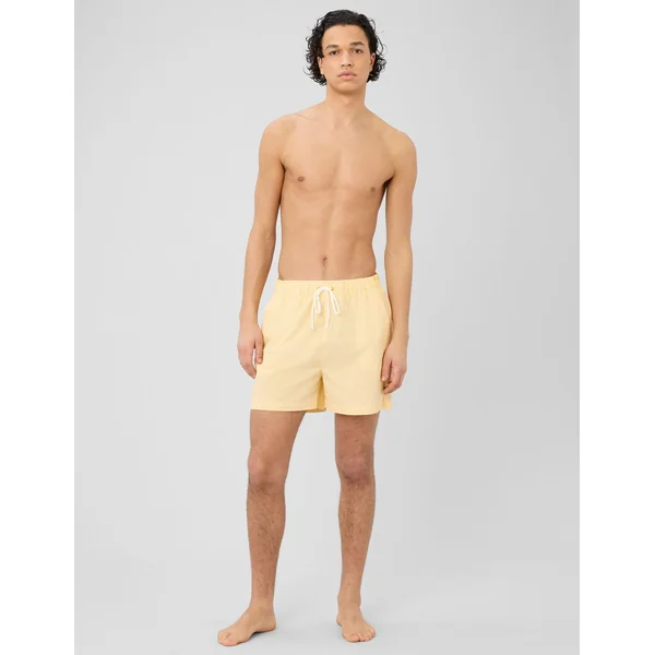 Short de bain seersucker Jaune foncé