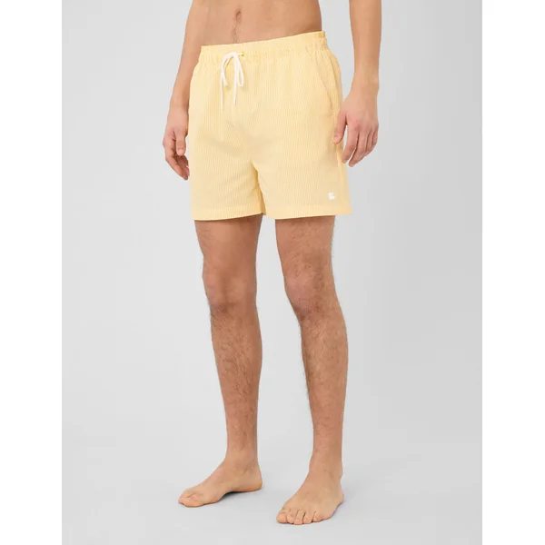 Short de bain seersucker Jaune foncé