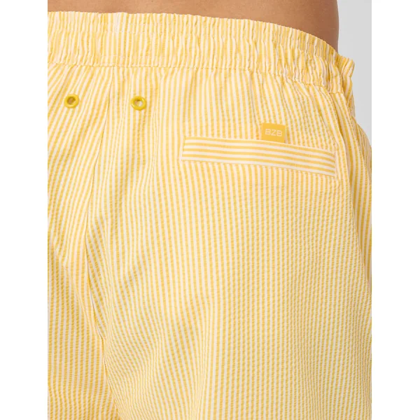 Short de bain seersucker Jaune foncé