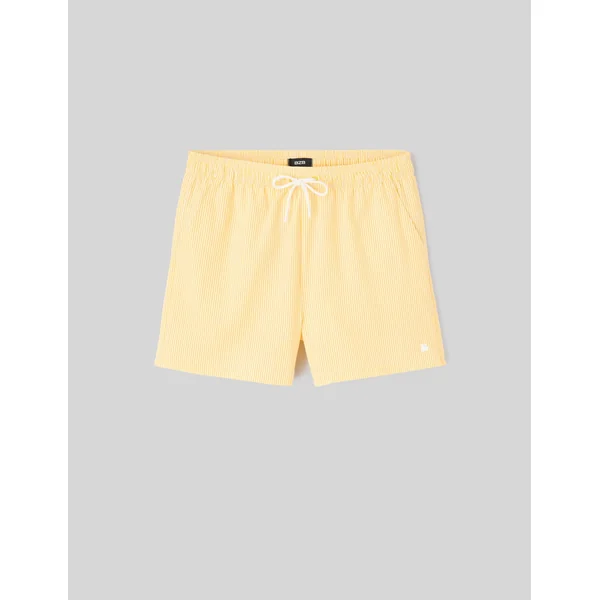 Short de bain seersucker Jaune foncé