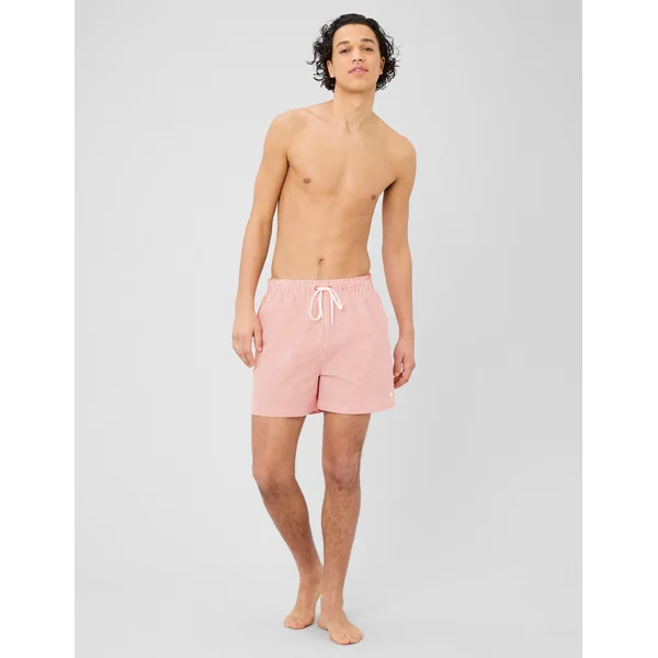 Short de bain seersucker Rouge