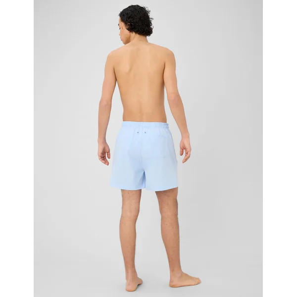 Short de bain uni Bleu clair