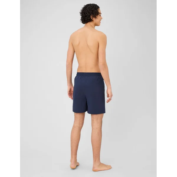 Short de bain uni Bleu foncé