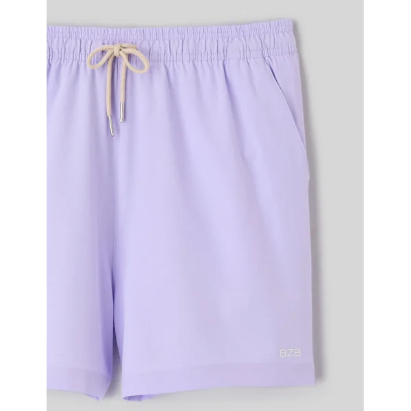 Short de bain uni Lila