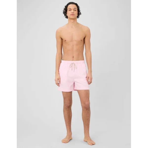 Short de bain uni Rose pâle