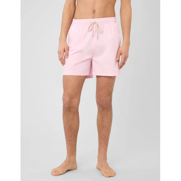 Short de bain uni Rose pâle