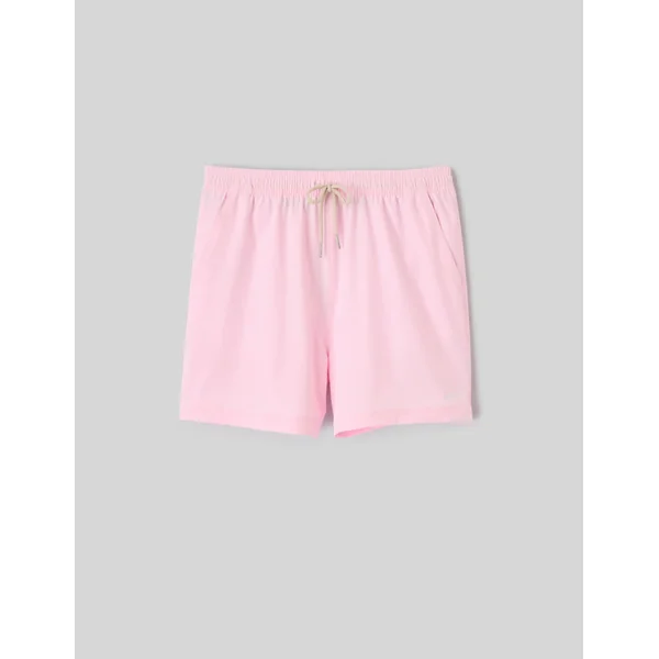 Short de bain uni Rose pâle