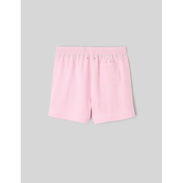 Short de bain uni Rose pâle