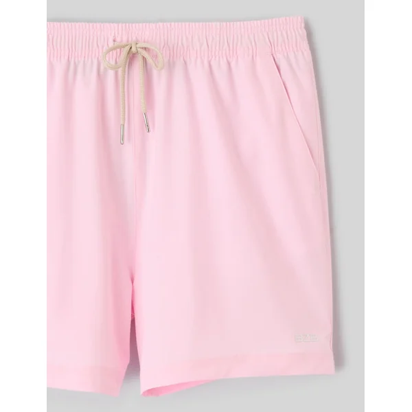 Short de bain uni Rose pâle