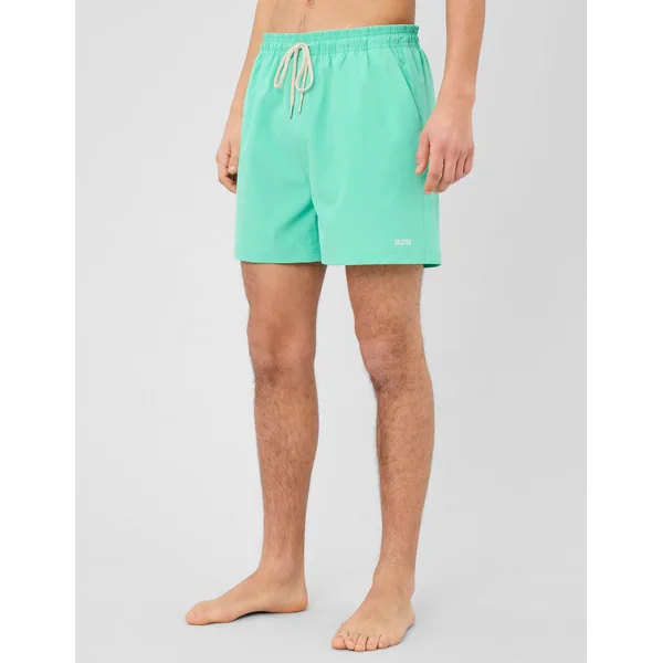 Short de bain uni Vert d'eau