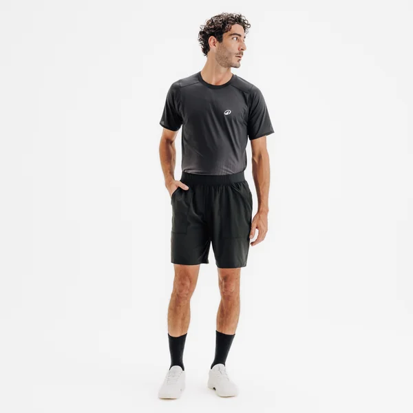 Short de padel respirant Homme - Dry Noir