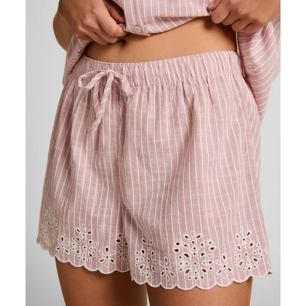 Short de Pyjama Rayé - Rose