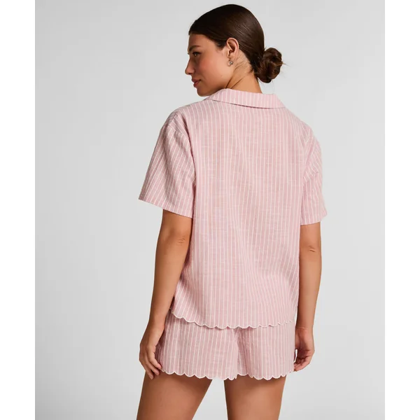 Short de Pyjama Rayé - Rose