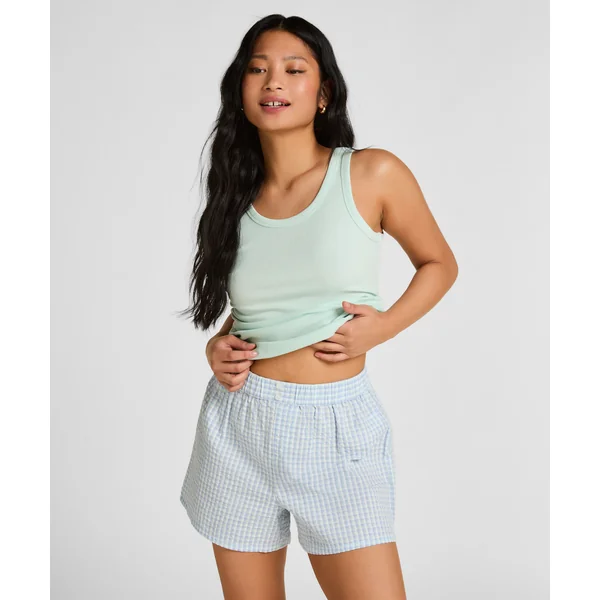 Short de Pyjama Seersucker - Bleu