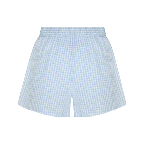 Short de Pyjama Seersucker - Bleu