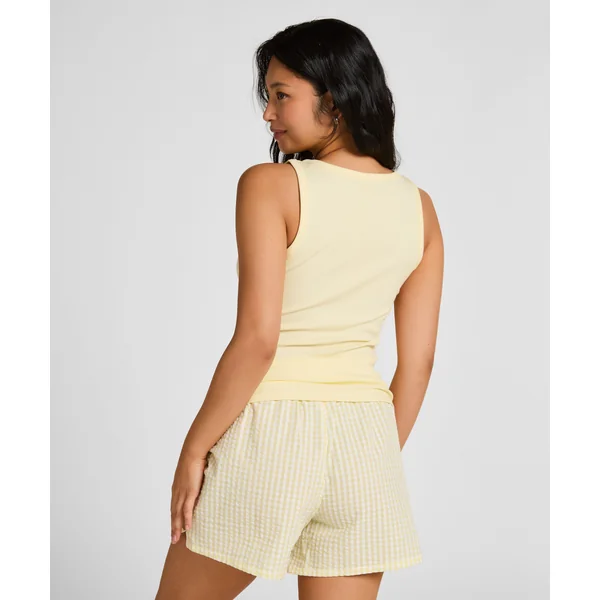 Short de Pyjama Seersucker - Jaune