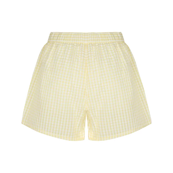 Short de Pyjama Seersucker - Jaune