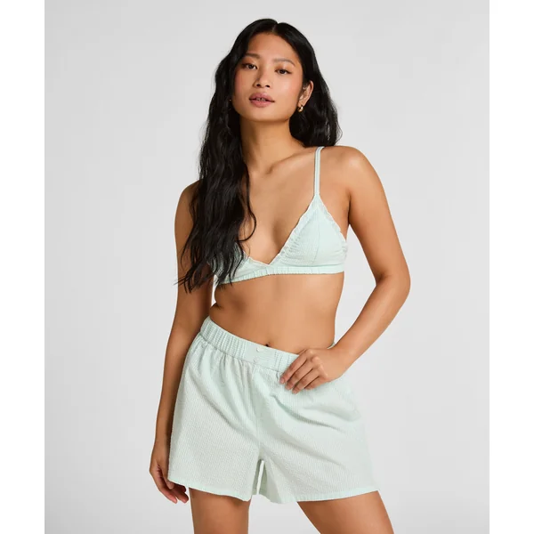 Short de Pyjama Seersucker - Vert