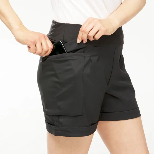 Short de randonnée - NH500 Regular - Femme - Noir