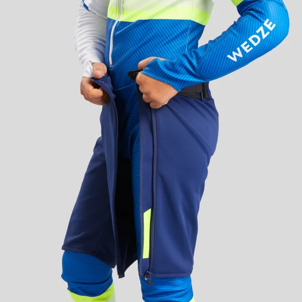 SHORT DE SKI CLUB COMPETITION ENFANT 980 - BLEU