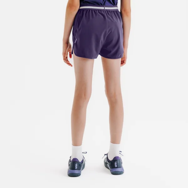 Short de tennis fille, TSH 500 violet