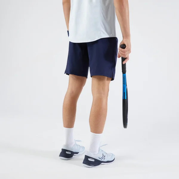 Short de tennis homme - artengo essential+ bleu marine