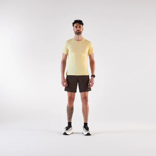 Short de trail running homme - kiprun run 900 ultra marron