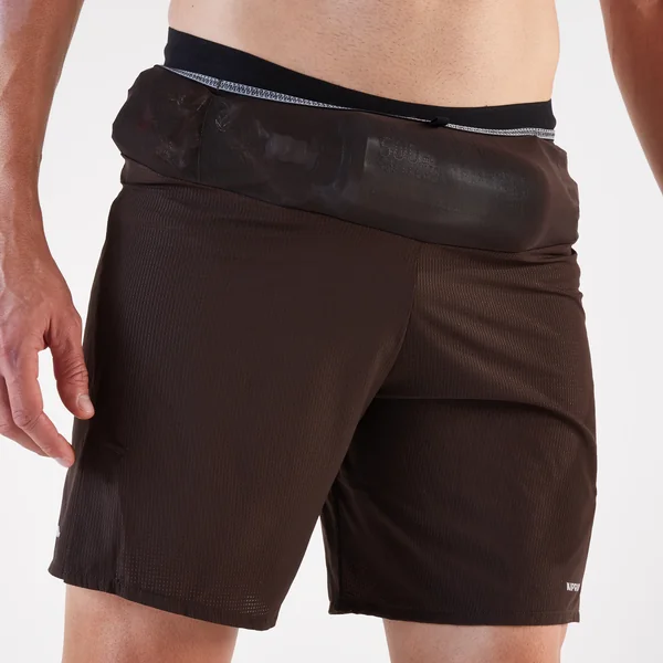 Short de trail running homme - kiprun run 900 ultra marron