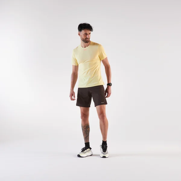 Short de trail running homme - kiprun run 900 ultra marron