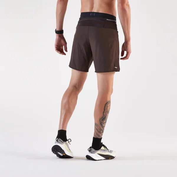 Short de trail running homme - kiprun run 900 ultra marron