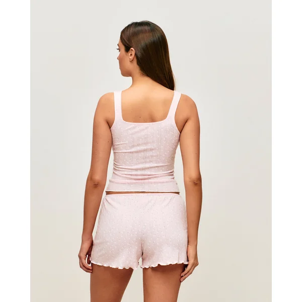 Short en jersey motifs fleurs