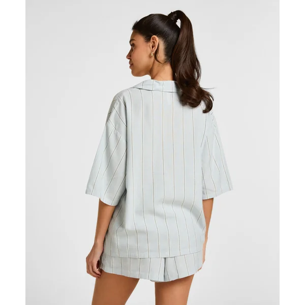 Short en Lin - Bleu
