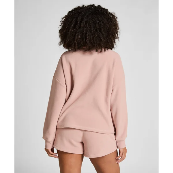Short en polaire sportive - Rose