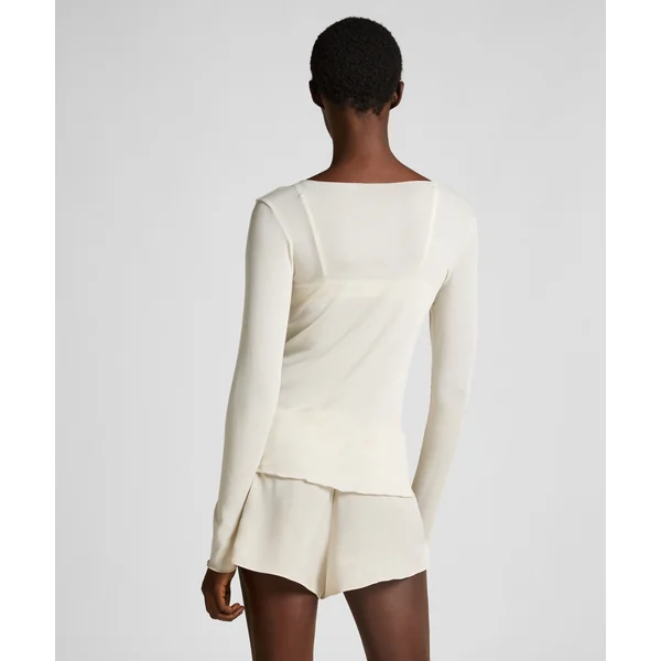 Short en satin Minimal - Blanc