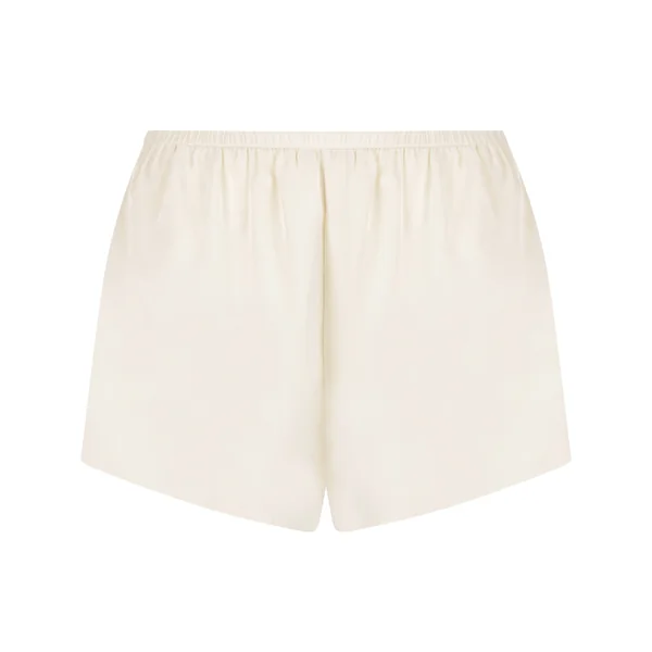 Short en satin Minimal - Blanc