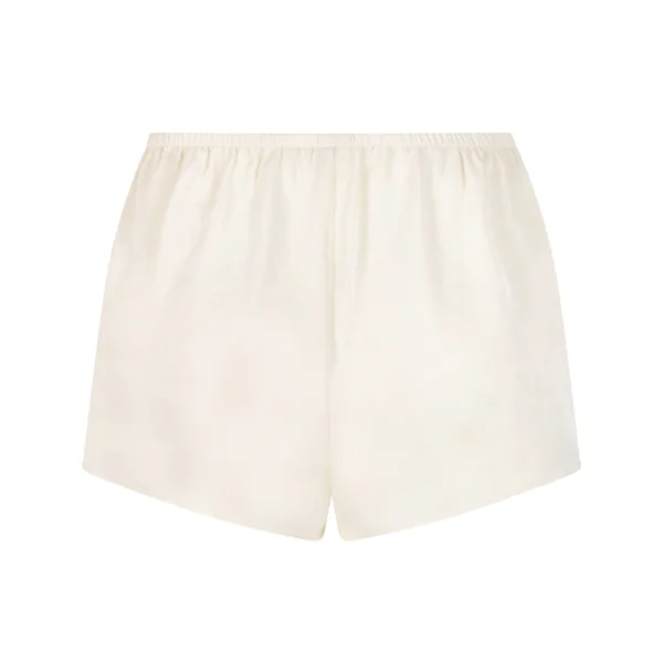 Short en satin Minimal - Blanc