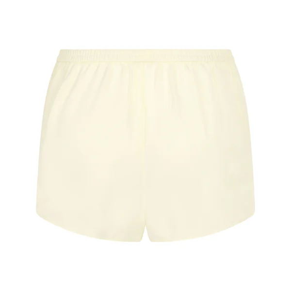 Short en satin Minimal - Jaune