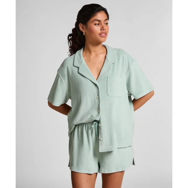 Short en tissu éponge - Vert