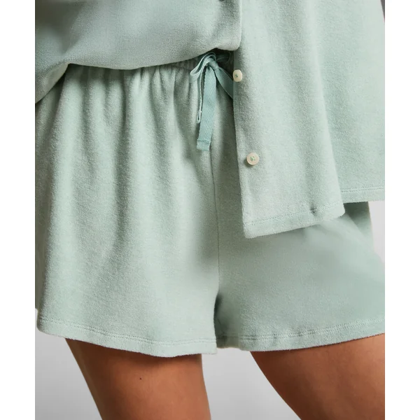 Short en tissu éponge - Vert