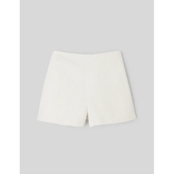 Short en tweed Blanc écru