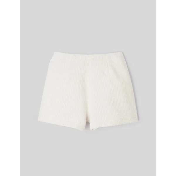 Short en tweed Blanc écru