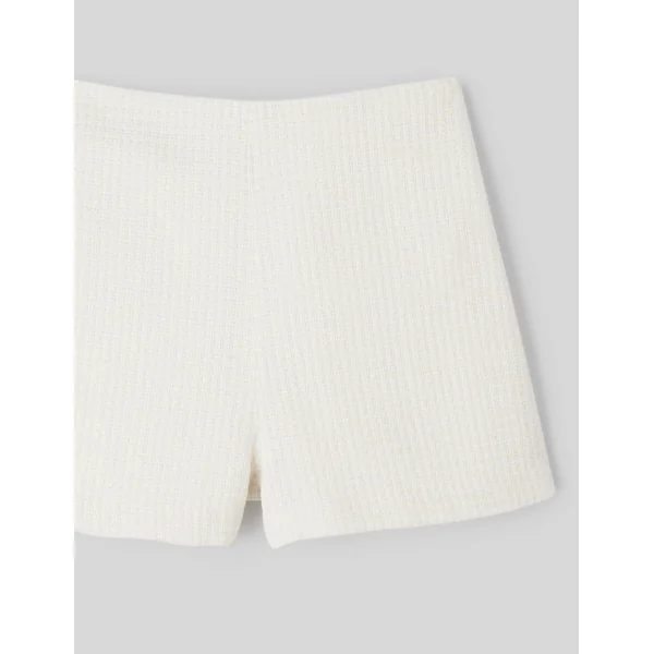 Short en tweed Blanc écru