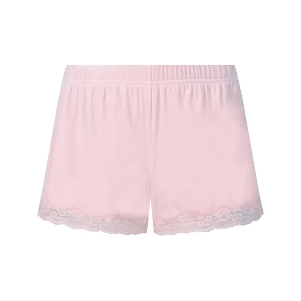 Short en velours à dentelle - Rose