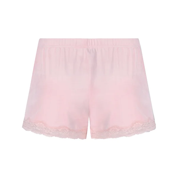 Short en velours à dentelle - Rose