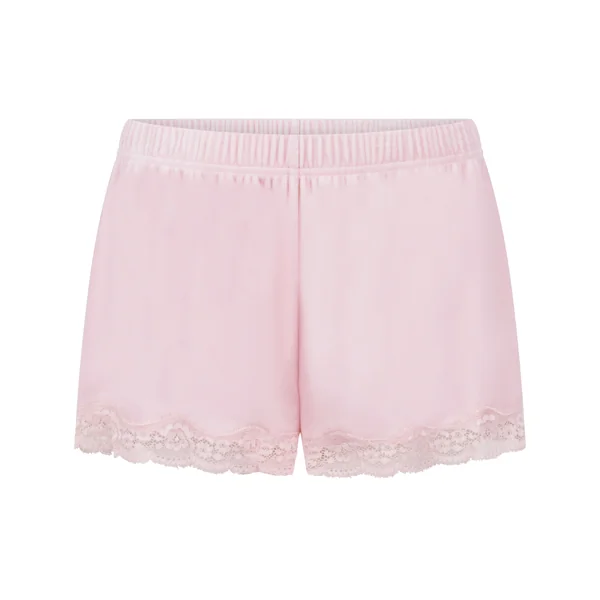Short en velours à dentelle - Violet