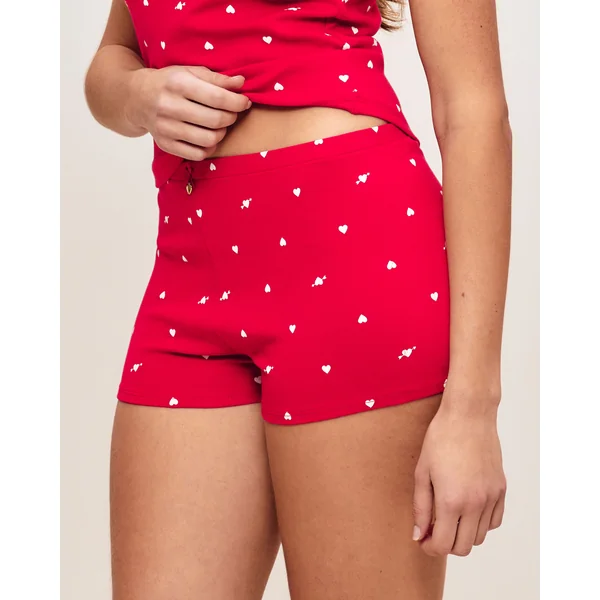 Short jersey motifs cœurs