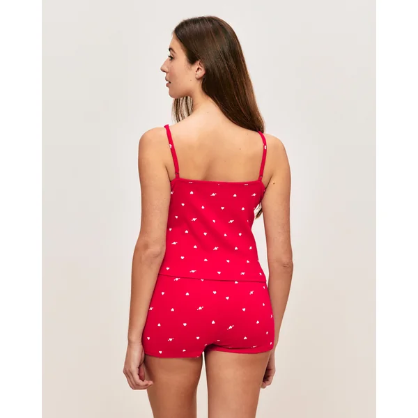 Short jersey motifs cœurs